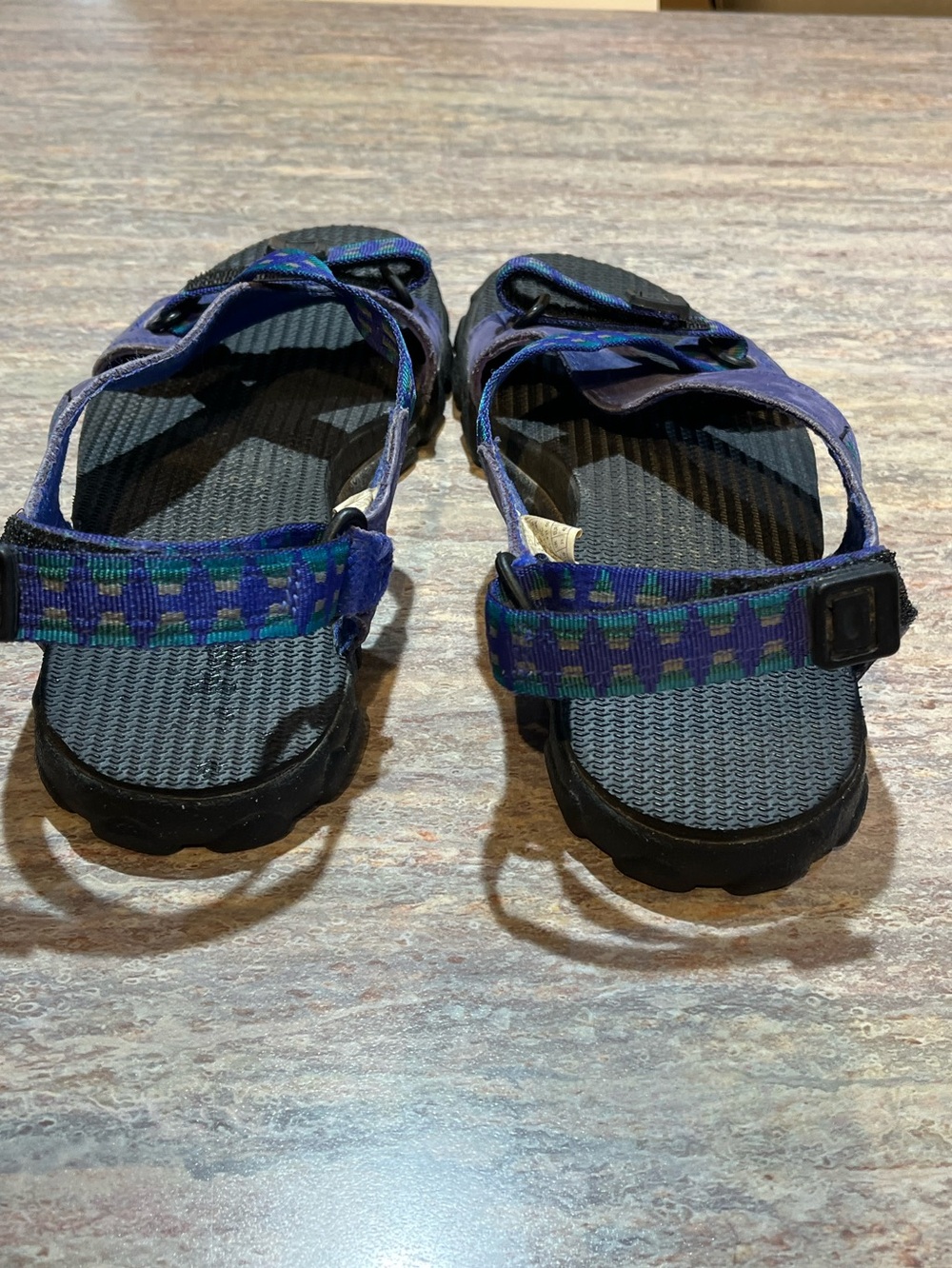 TEVA Strappy Purple Suede Sandals 10 - Picture 3 of 12